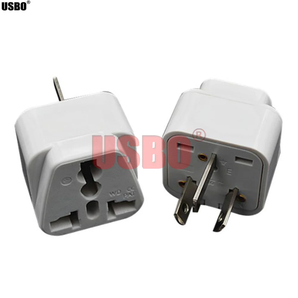 Catu Hitam Putih Universal 3Pin Steker Adaptor Perjalanan 10A 250V AU/Inggris/AS/UE Ke Steker Adaptor Daya AU Soket Konektor Tipe-d