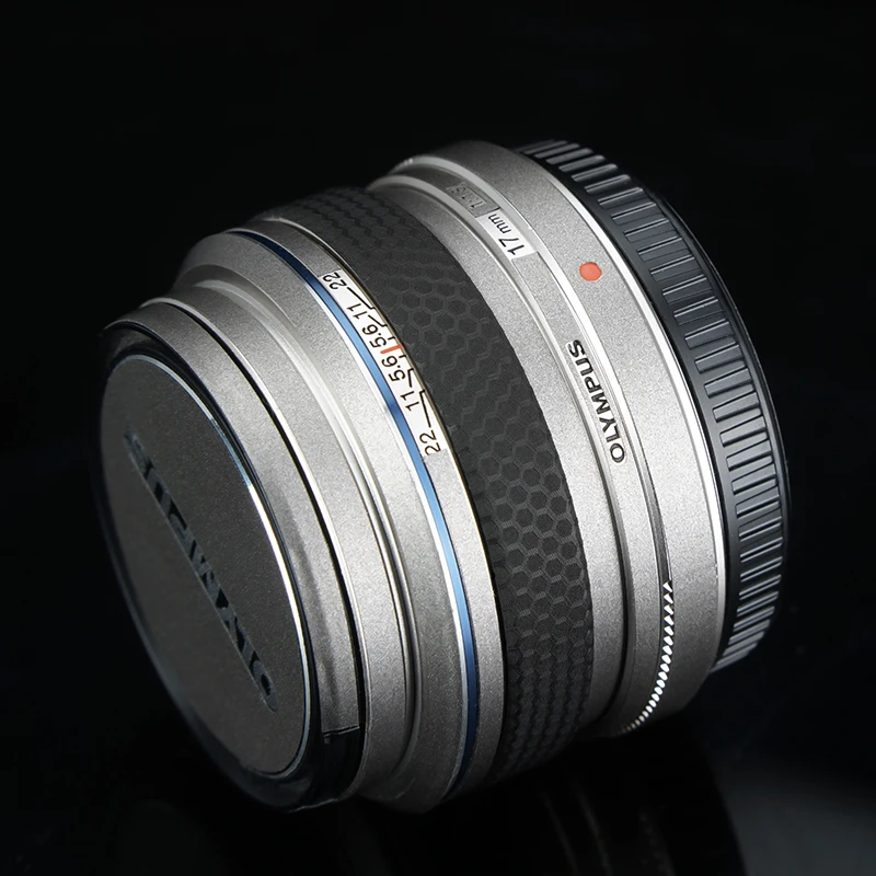 Calcomanía de lente de piel para Olympus 17 f1.8, Protector de calcomanía de piel antiarañazos, funda de abrigo