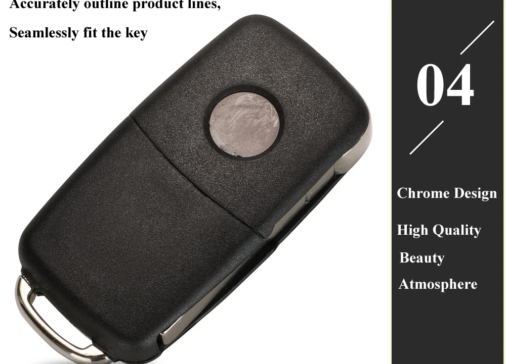 Jingyuqin 2 Tasten Flip Remote Auto schlüssel 7E0837202AD 434MHz für VOLKSWAGEN VW Amarok Transporter 2011-2016 ID48 chip 5K0 837202AD – Detail 9