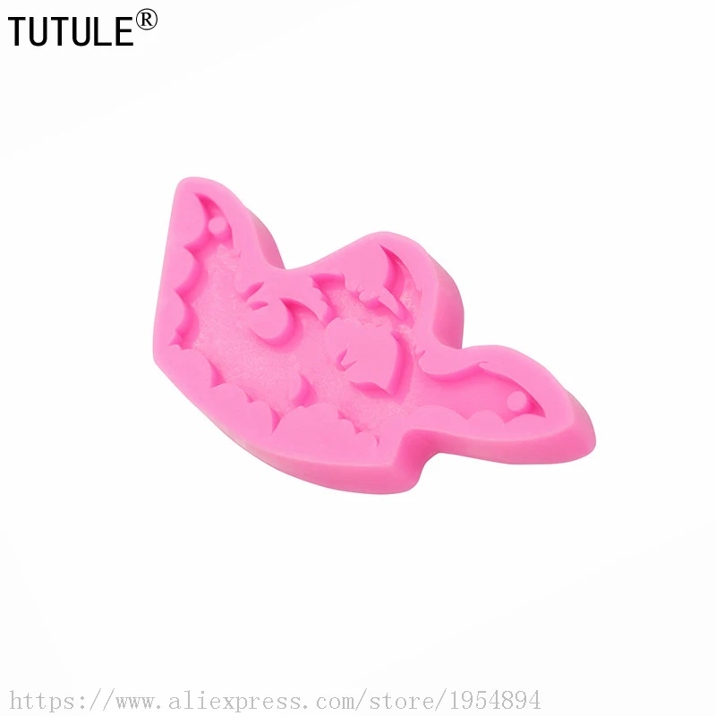 Bat Necklace mould,Bat Flexible Silicone Mold,Polymer Clays, Metal Clays, Food Safe, Fondant, Chocolate,Bat keychain mould 6
