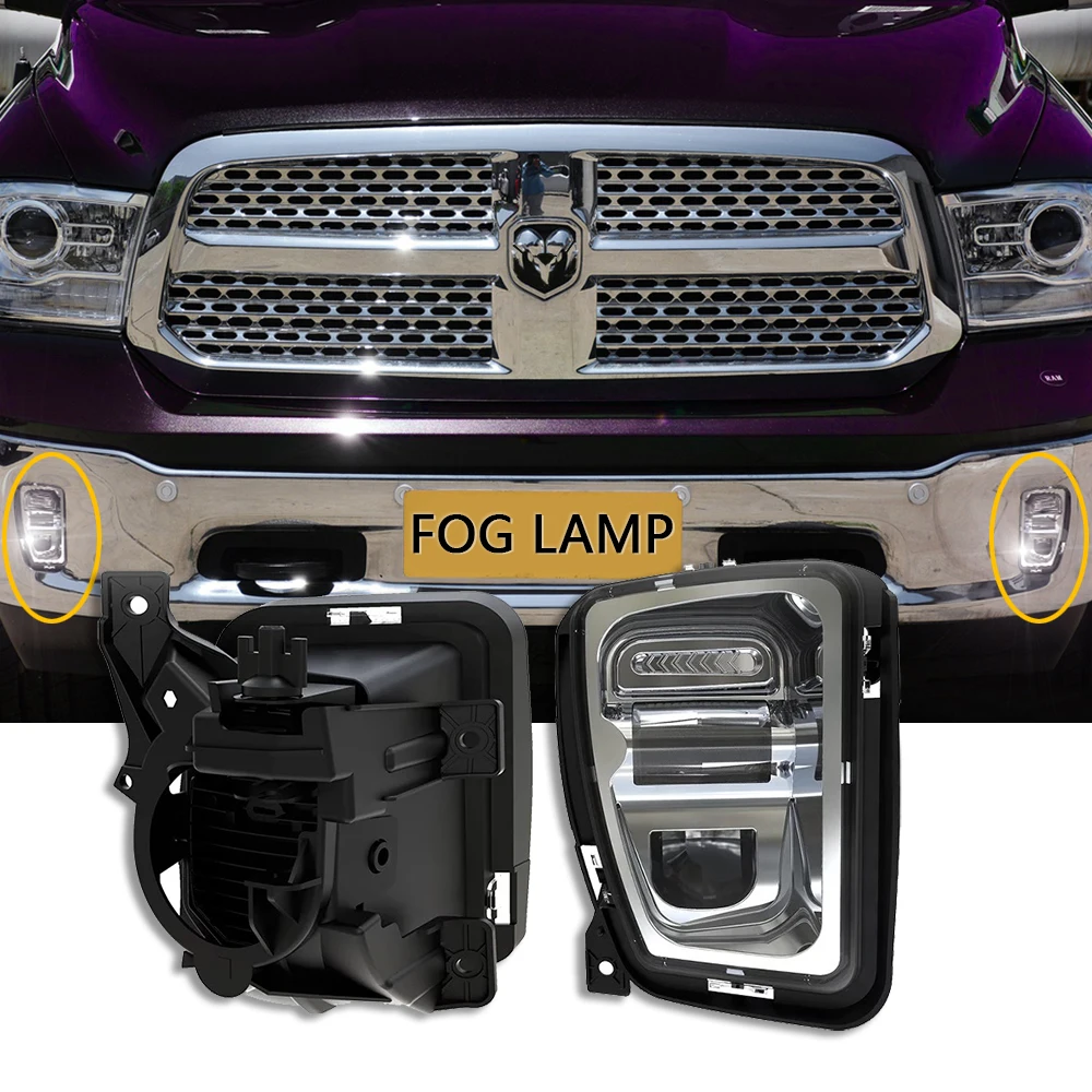 

Для Dodge Ram 1500 Pickup 2013 2014 2015 2016 2017 автомобиль 48 Вт светодиодный ная противотуманная фара бампер противотуманные фары