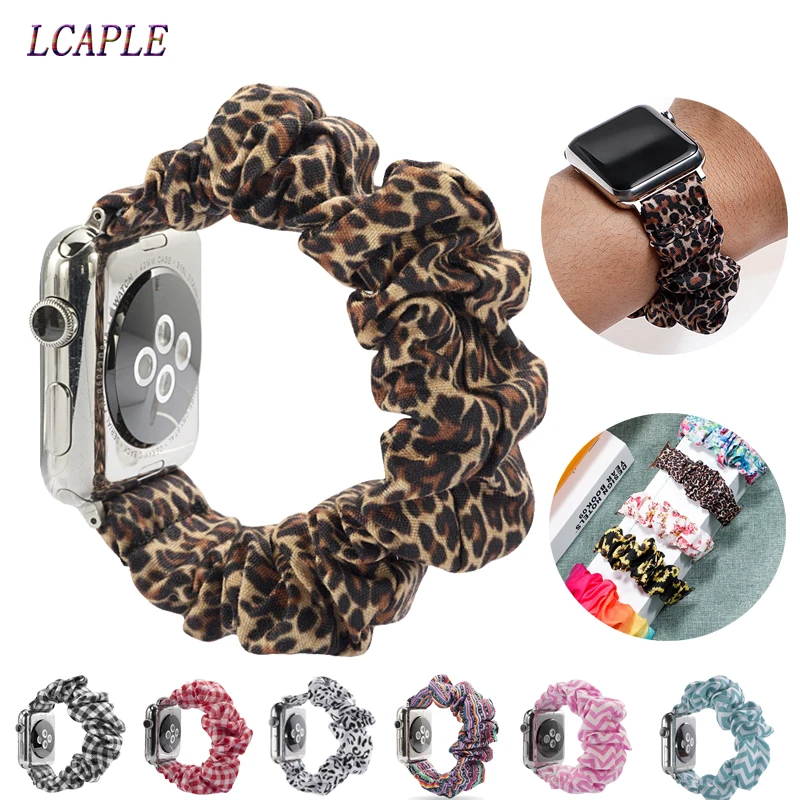여성용 및 여아용 스크런치 스트랩, 애플 워치 밴드, 40mm, 44mm, 41mm, 45mm, 38mm, 42mm, iwatch 팔찌, 애플 워치 시리즈 7, 6, se, 5, 4, 3, 2