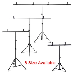 SH-Kit de support de fond de toile de fond en forme de T pour studio photo, système de support pour vidéo, clé Dnoma, écran vert avec support