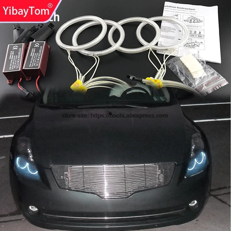 

YibayTom Excellent CCFL Angel Eyes Kit Ultra Bright Headlight Illumination For Nissan Altima Coupe 2010 2011 2012 2013