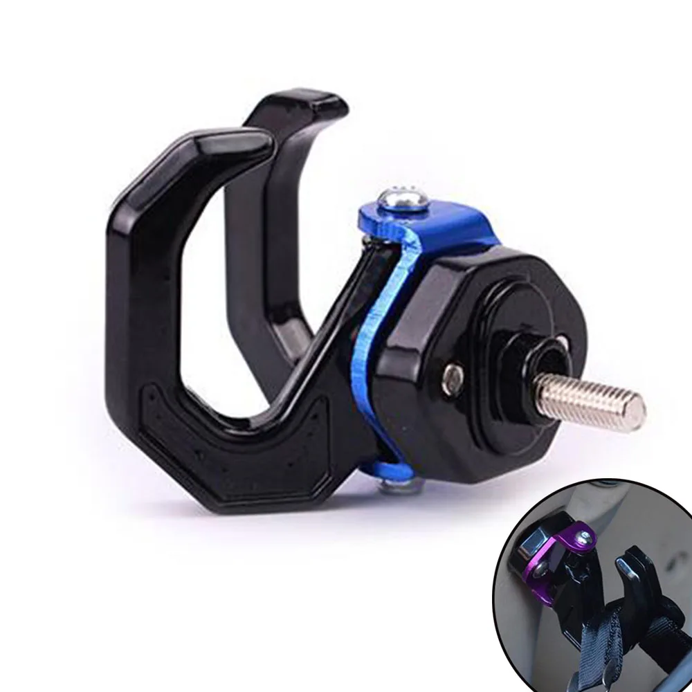 

Aluminum Alloy Motorcycle Luggage Helmet Double Hook Mount Motorbike Scooter Helmet Holder Bag Bottle Hook Hanger with Screw New