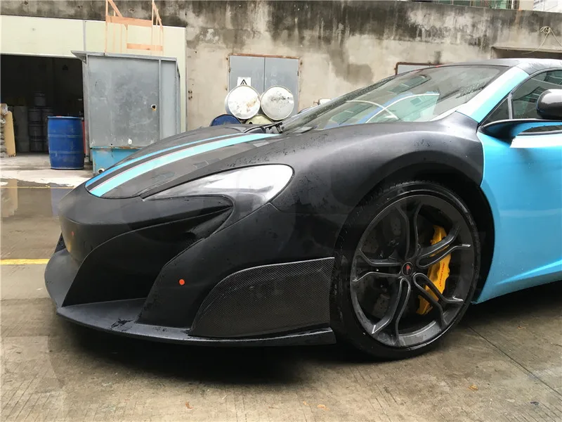 Car-Styling FRP Fiber Glass Body Kit Front Fender 2Pcs Fit For 2011-204 MP4 12-C 675LT Style Front Fender (Need 650S Headlight)