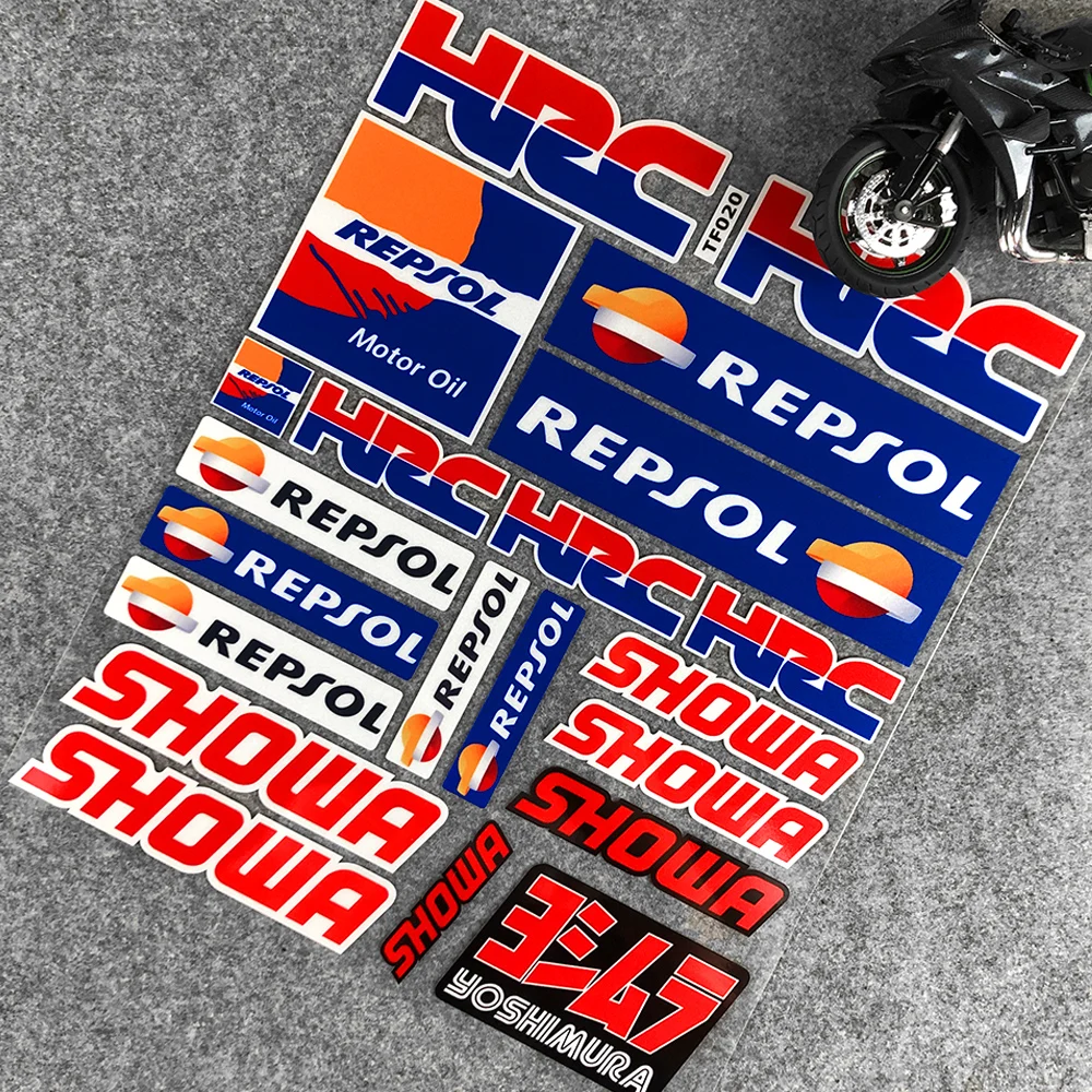 Reflective Motorcycle Decal Accessories Side Fuel Tank Helmet Sticker for Repsol HRC CBR1000RR CBR650F CBR500R CBR300R