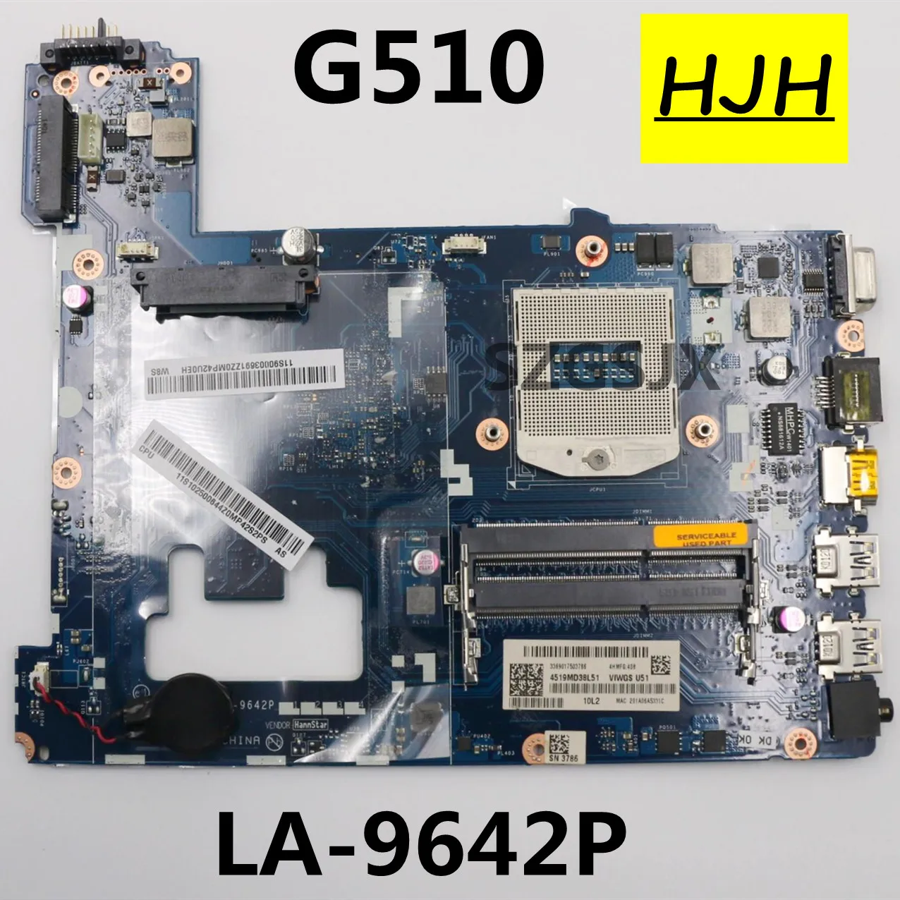 FOR  LENOVO Ideapad G510 Laptop  Notebook Motherboard, LA-9642P DDR3 Test Ok