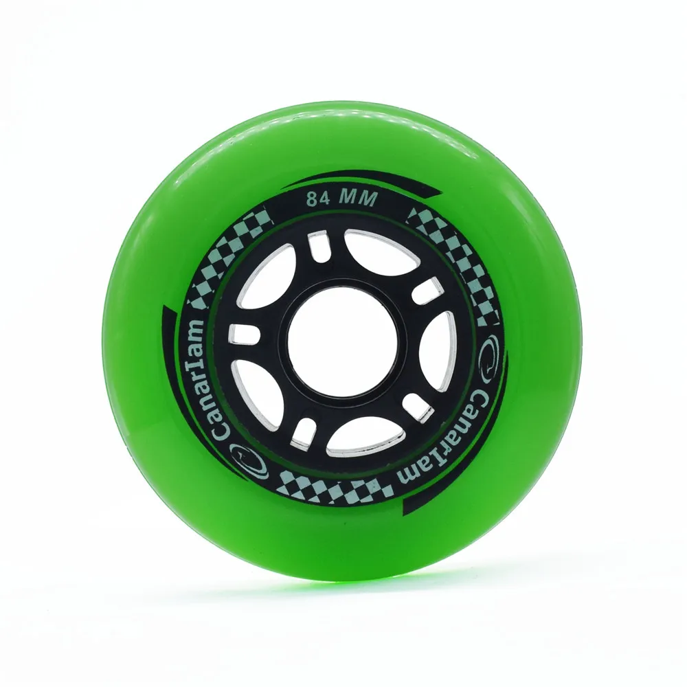 Super Elasticity 84MM Roller skates wheel 84 inline skating wheels 608rs ABEC-9 high speed bearing 84A durable PU tyre 8 pcs/lot