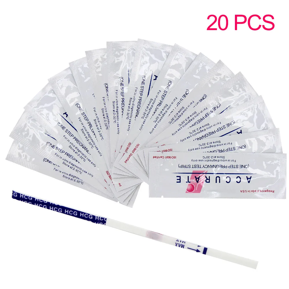 Pregnancy Predictor Test Strip Pregnancy Test Lot First Response Over 99% Accuracy HCG Pregnant Stick Quick Rapid Reliable 20Pcs