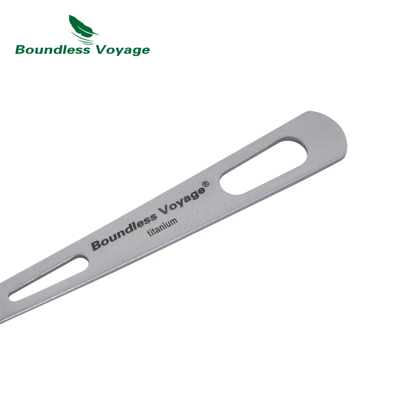 Boundless Voyage Camping Cutlery Set Titanium Spoon Fork Knife Spork Chopsticks Straw Outdoor Tableware Travel Daily Flatware