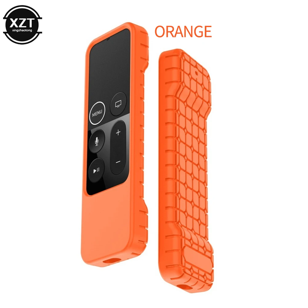 Silicone Shock Durable Remote Control Soft Cover Dustproof Waterproof Protective Case Anti-slip Rectangle Sleeve for Apple TV4