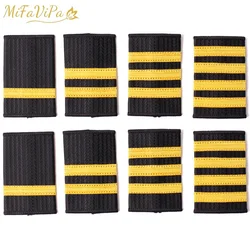 1 Pair Epaulettes for Pilot Badge Professional Pilots Uniform Epaulets Bars Shirts Craft Shoulder Badges Garment Shoulder Badges