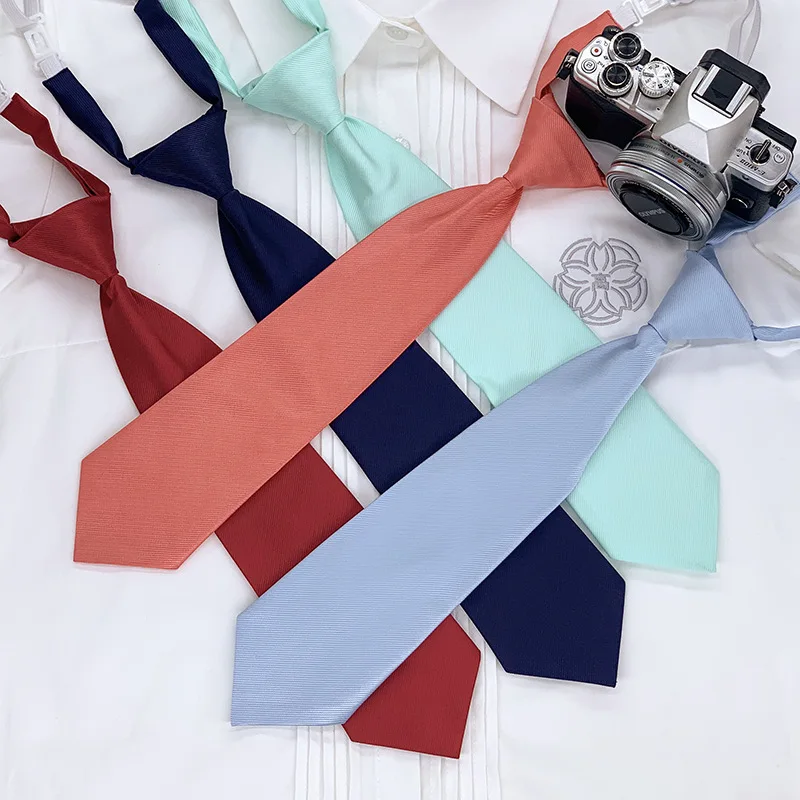 Japanese School Dresses Necktie For Girls And Boys Students Jk Uniform Collar Sailor Suit Shirt Workwear BlouseTie Accessories