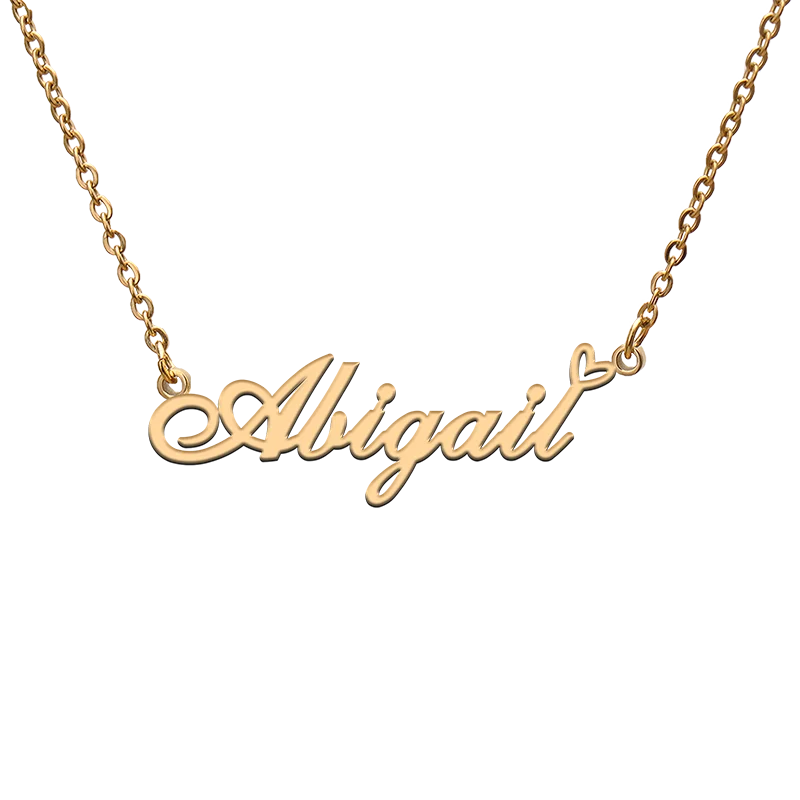 

Custom Personalized Name Necklaces for Abigail Best Friends Birthday Christmas Mother Days Jewelry Gifts