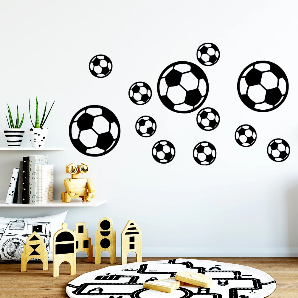 FC Wall Sticker Football Soccer Decals for Kids Room Decoration Vinyl Stickers Poster boys bedroom decor Wallpaper Mural