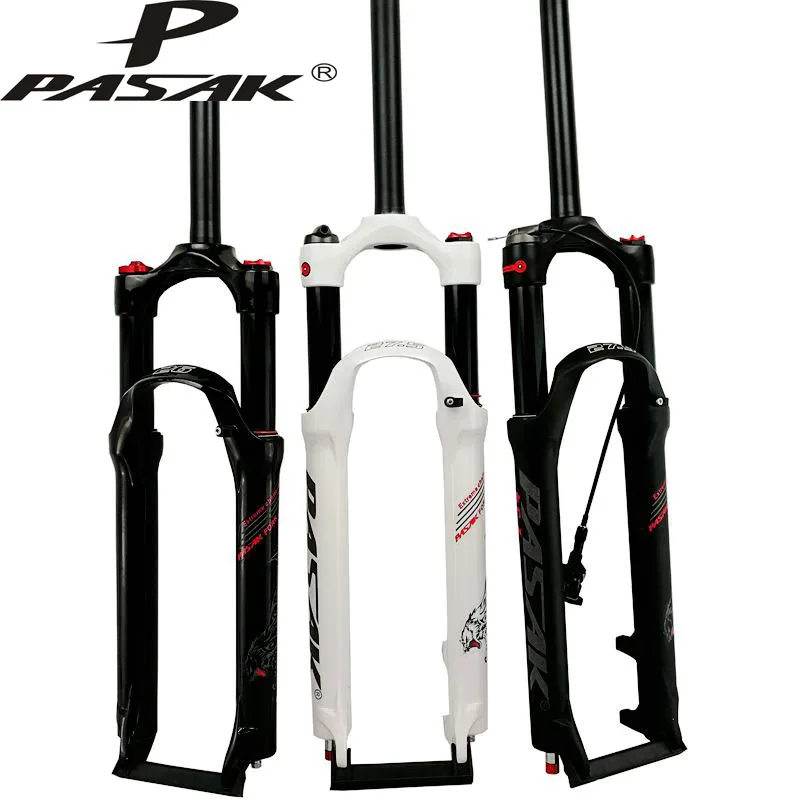 PASAK Mountain bicycle Fork 26in 27.5in 29 inch MTB bikes suspension fork air damping front fork remote and manual control HL RL