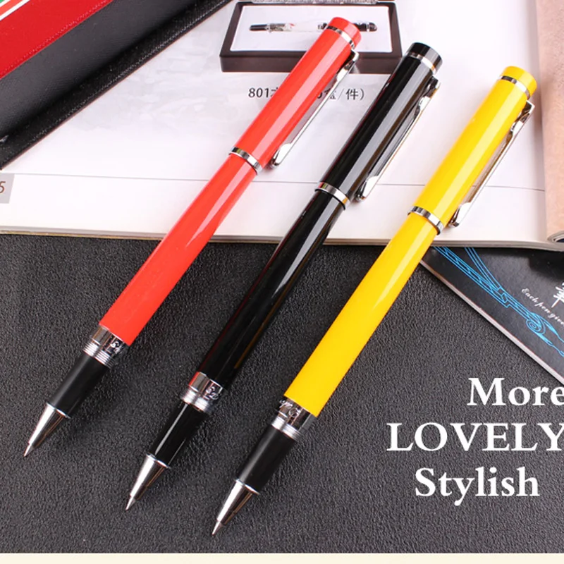 Brand duke P3 ball point pen red black yellow business classic writing GIFT Rollerball Pen Stationery Office Supplies