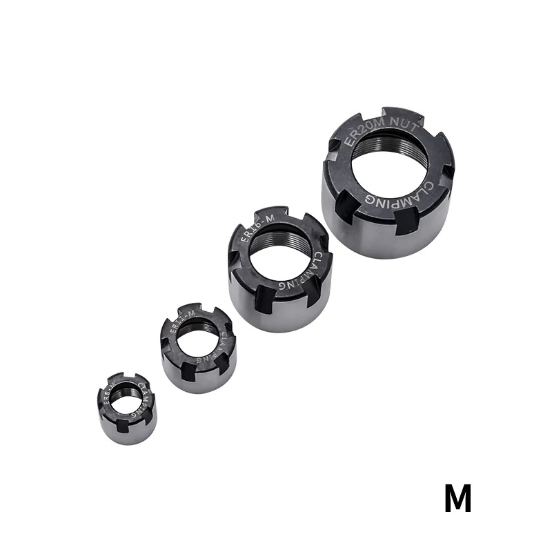 1 unità di ER8 ER11 ER16 ER20 ER25 ER32 ER40 ER50 A M dado um dado ER per tenere di tornitura CNC mandrino