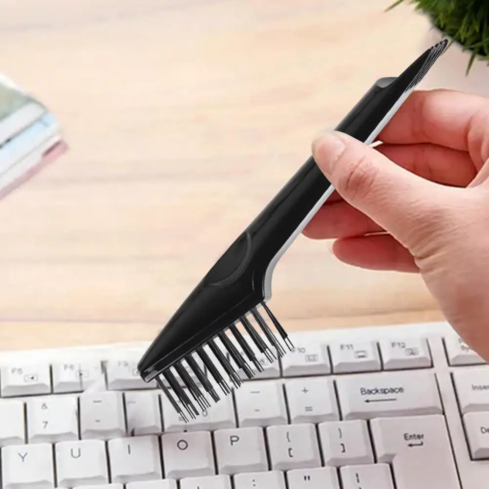 Double-end Design Durable Multifunctional Double-end Design Keyboard Hair Cleaning Brush for Daily Use