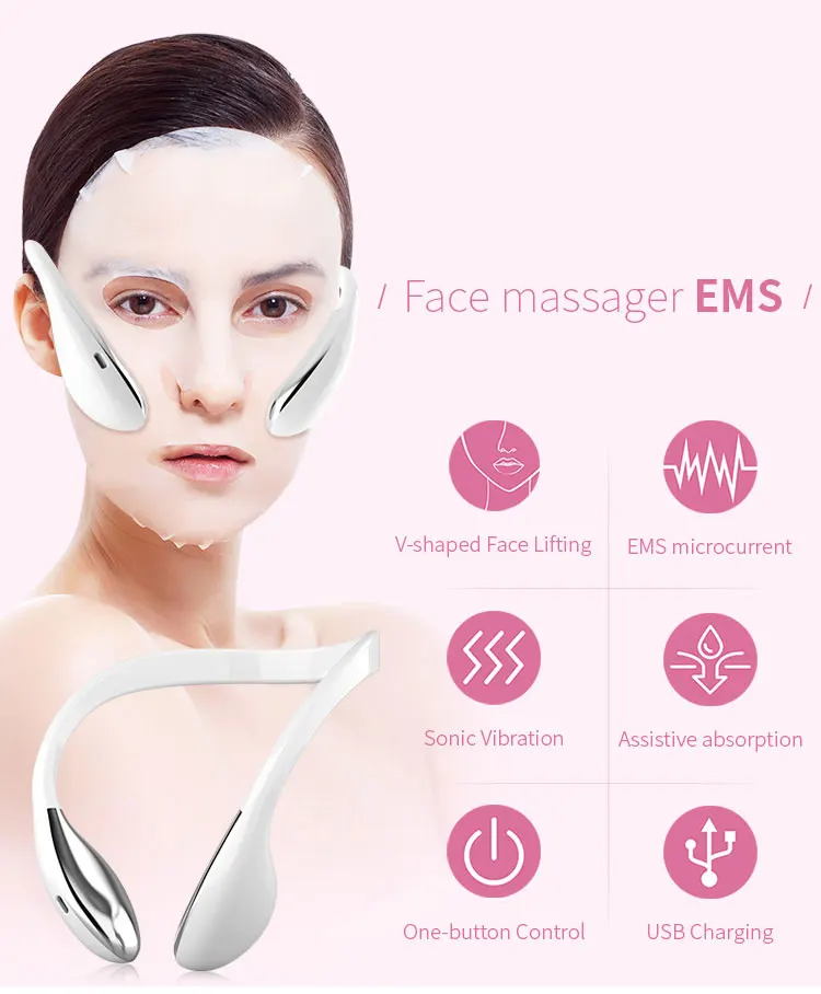 Pescoço massageador elevador dispositivos elétrico v face lifting duplo queixo redutor levantamento facial emagrecimento moldar microcorrente luz led