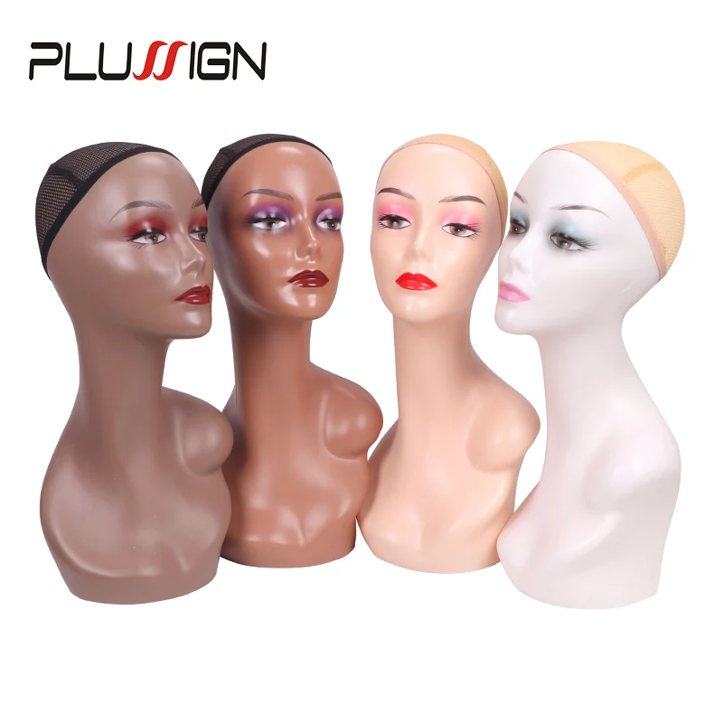 

Plussign Mannequin Head For Wig 6Pcs/Box Wholesale Doll Heads Dummy Head For Wigs Realistic Wig Head Mannequin