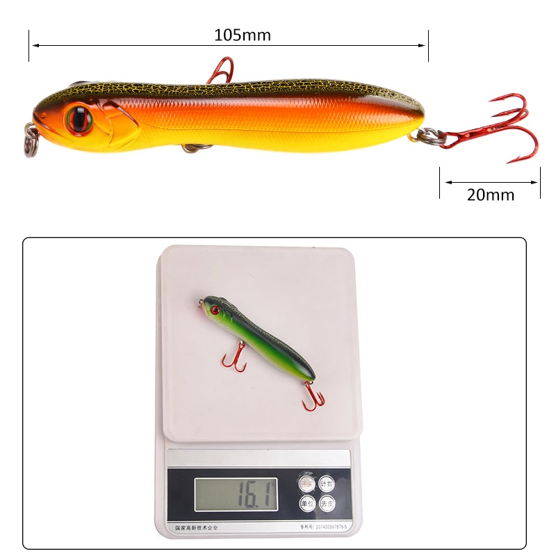 1 Pcs Snake Head Pencil Fishing Lure Artificial Hard Crank Bait Wobblers Swimbait High Quality Minnow Fish Lures 100mm 15.6g