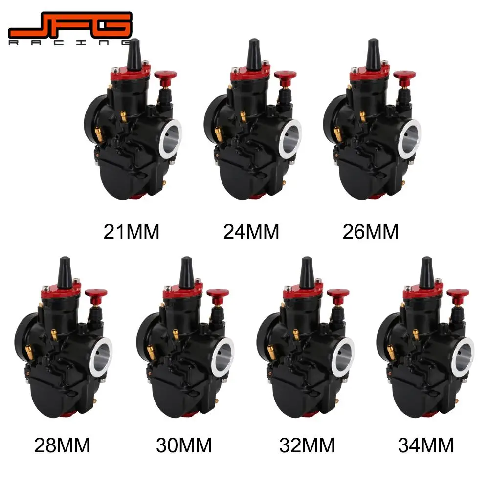 Motorcycle 21 24 26 28 30 32 34mm Universal Black For Mikuni Maikuni PWK Carburetor Scooters ATV With Power Jet Dirt Bike