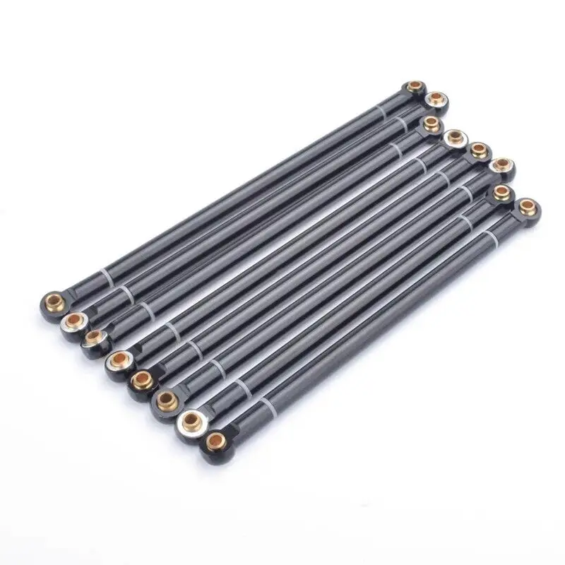 

8pcs Alloy Link Rod Unassembled Kit 313MM Wheelbase for 1/10 SCX10 RC Car Crawler Axial