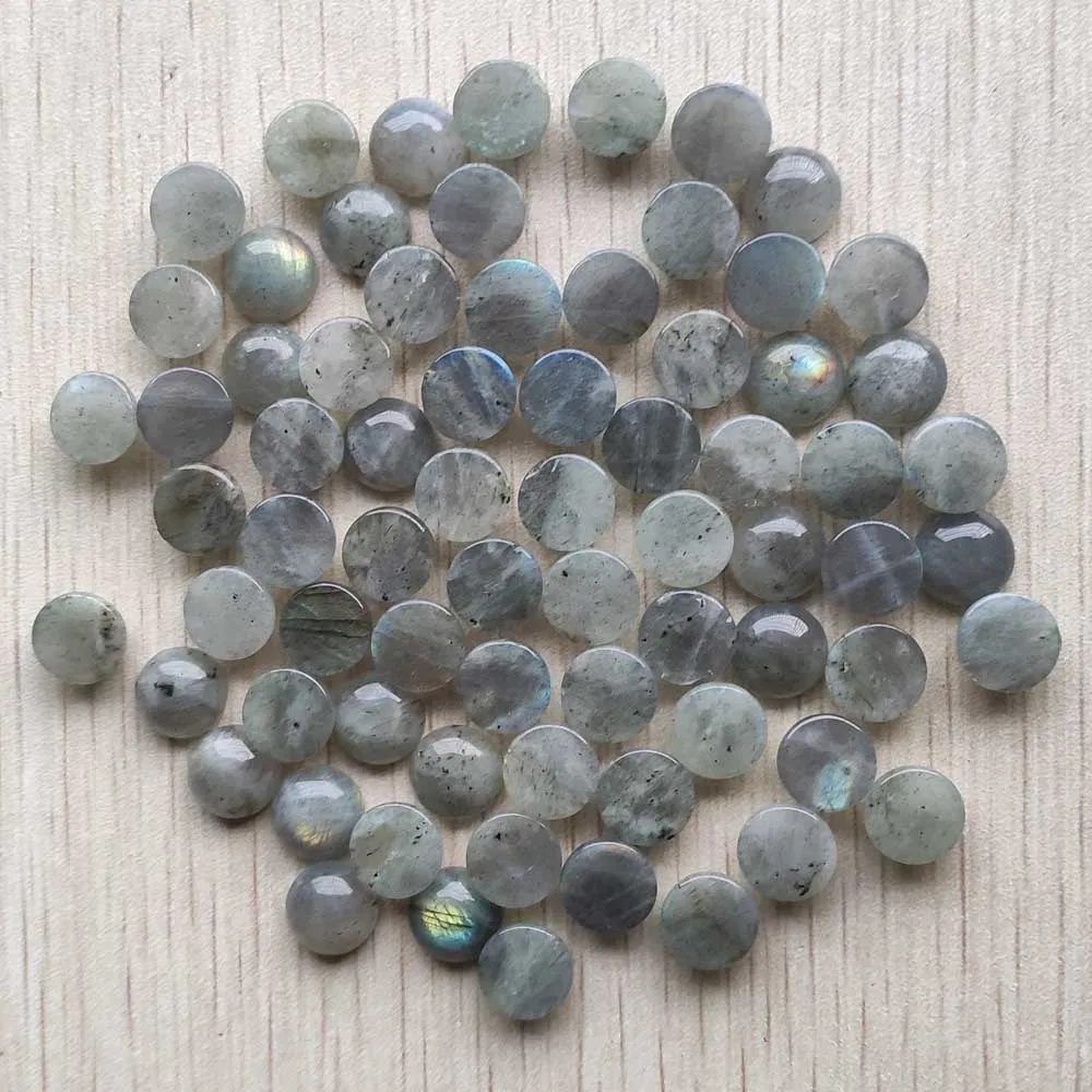 Good quality Natural labradorite stone round cab cabochon beads 10mm for jewelry Accessories making wholesale 50pcs/lot free