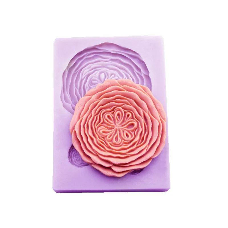 

Three-Dimensional Rose Silicone Tool Decoration Mold Of Sugar Cake Surround Impermeable Easy To Handle Chocolate Baking Tool