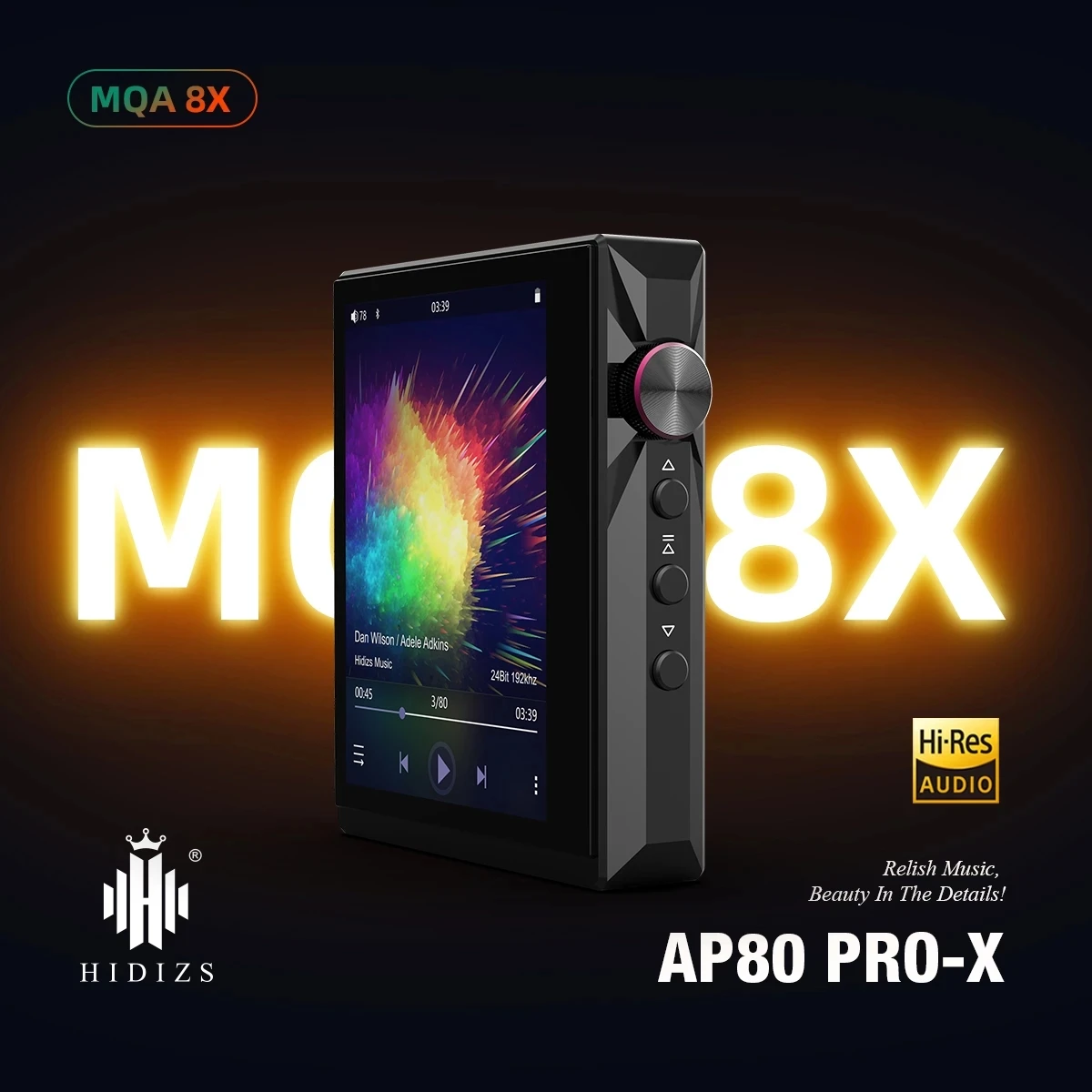 Hidizs AP80 PRO-X MP3 Player Portable Balanced Lossless MQA Music Bluetooth Player FLAC LDAC USB DAC DSD64/128 DAP