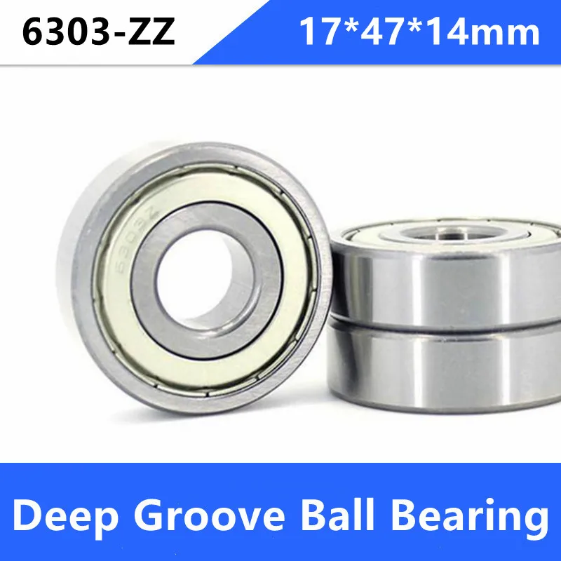 

10pcs/lot high quality 6303ZZ S6303ZZ 17*47*14 shielded stainless steel deep groove ball bearings 6303 S6303 -2Z 17x47x14 mm