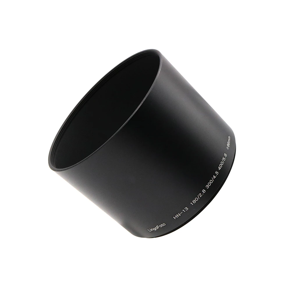 86 мм прикручиваемая цилиндрическая металлическая бленда для объектива (высота 65 мм) HN-13 для Nikon 180mm f/2,8, 300 мм f/4,5, 400 мм f/5,6 линзы