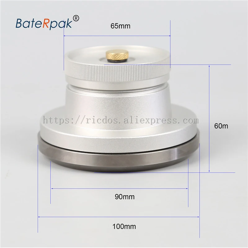 100x90x12 مللي متر RJ1 BateRpak 14 قطعة/16 قطعة المغناطيسي الألومنيوم الحبر حامل الكأس مع التنغستن الصلب حلقة الوسادة آلة الطباعة خزان