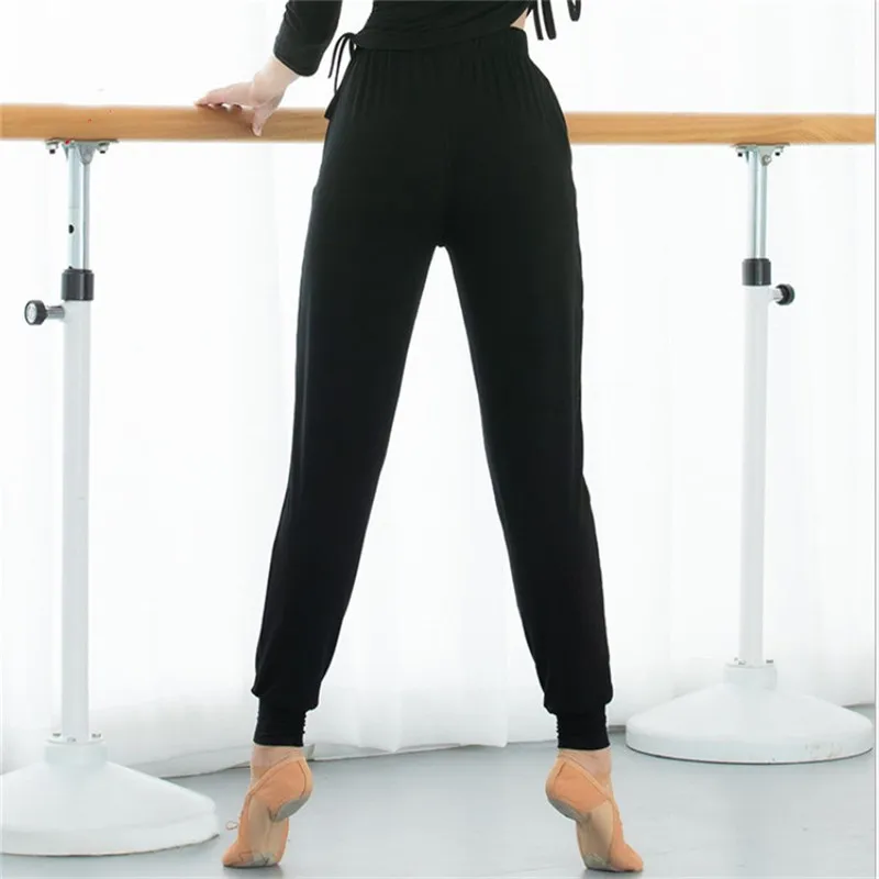 Pantalon sarouel taille haute Ultra extensible pour femmes, vêtement de danse doux, modelant le corps, grande taille