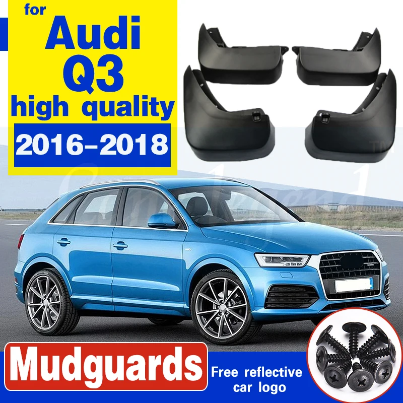 

_ Для Audi Q3 2016 ~ 2018 брызговик, грязезащитный щит, брызговики, аксессуары из мягкого пластика