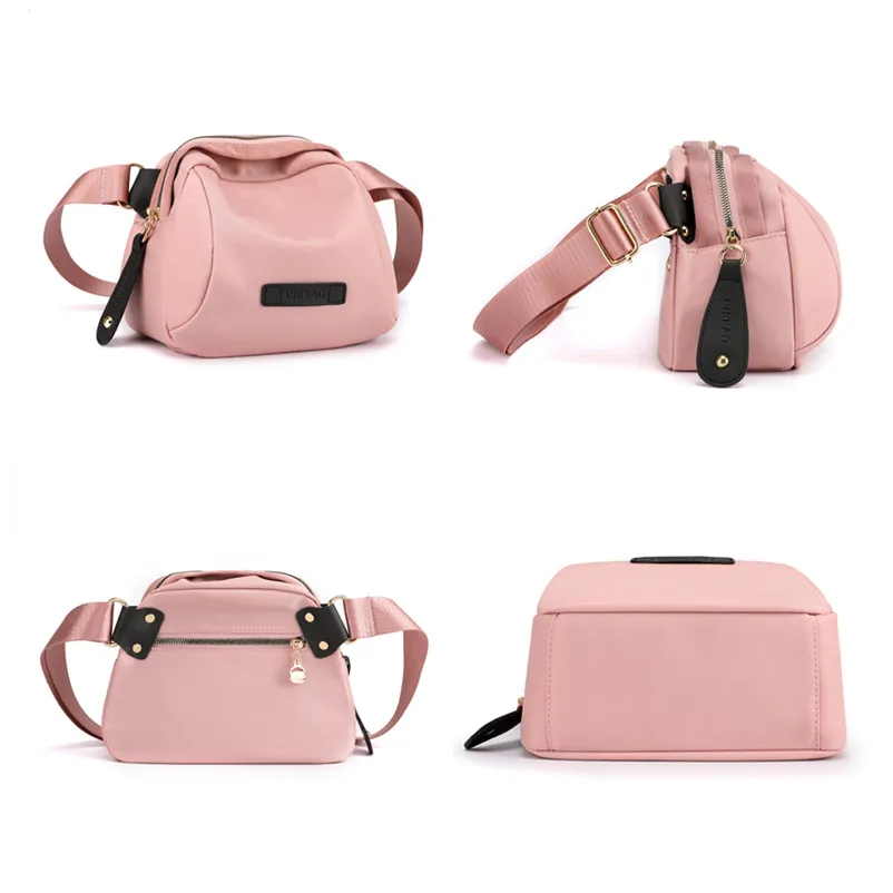 Vento Marea Shell Kleine Schoudertas Voor Vrouwen 2020 Nieuwe Nylon Brede Band Crossbody Tas Kwaliteit Zacht Waterdicht Cross Body portemonnees