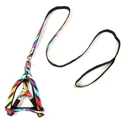 Pet Traction Rope Adjustable Cartoon Polyester Dog Puppy Traction Rope Leash Belt Pet Accessory