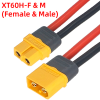 Amass XT60 Cable Connector Male Female XT60H Plug with Sheath Cover 14AWG 12AWG Silicon Wire for RC Lipo Battery FPV Drone