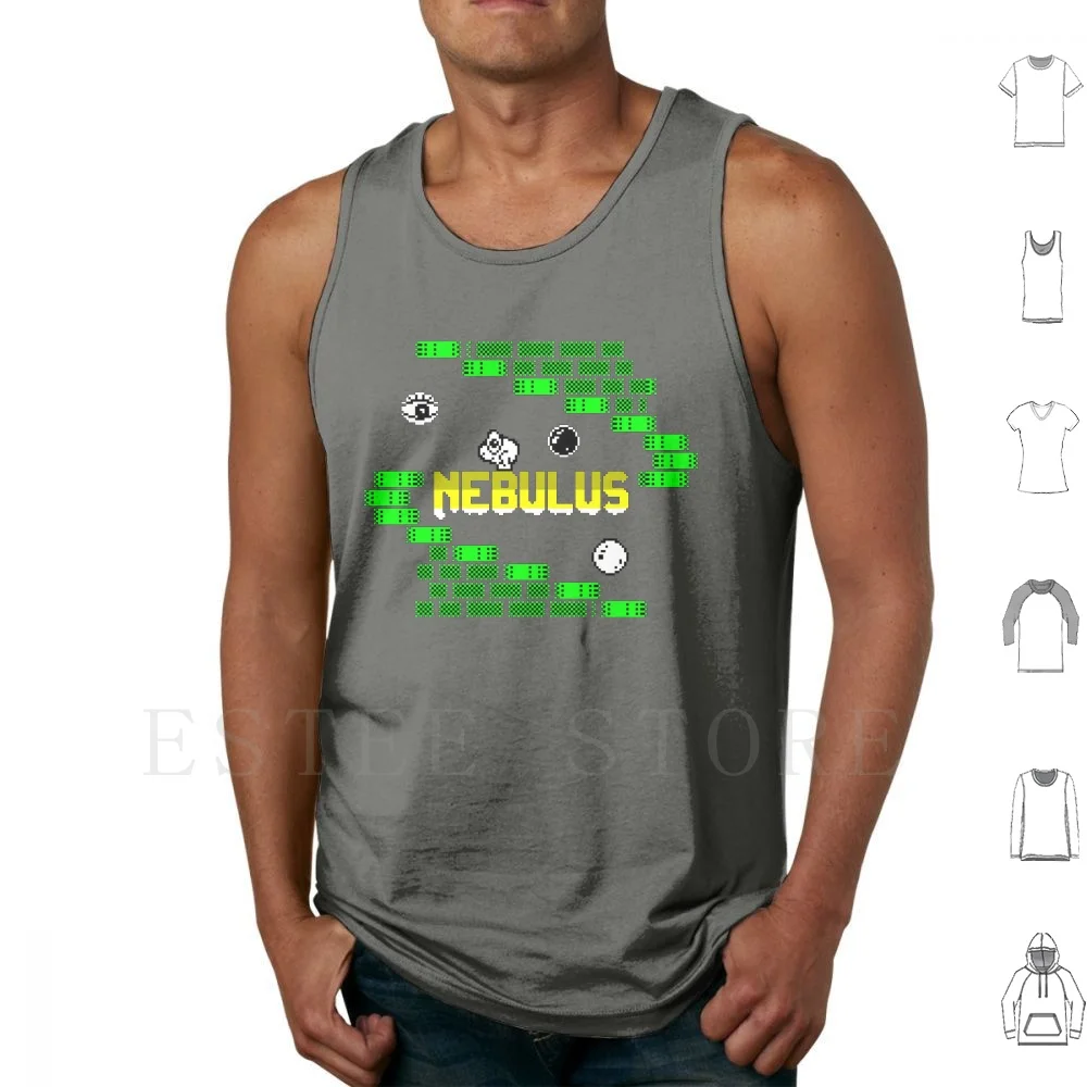 

Майки Nebulus, жилет, хлопок, Zx Spectrum, ретро пиксель, компьютер, видео, платформа Nebulus, башня-головоломка
