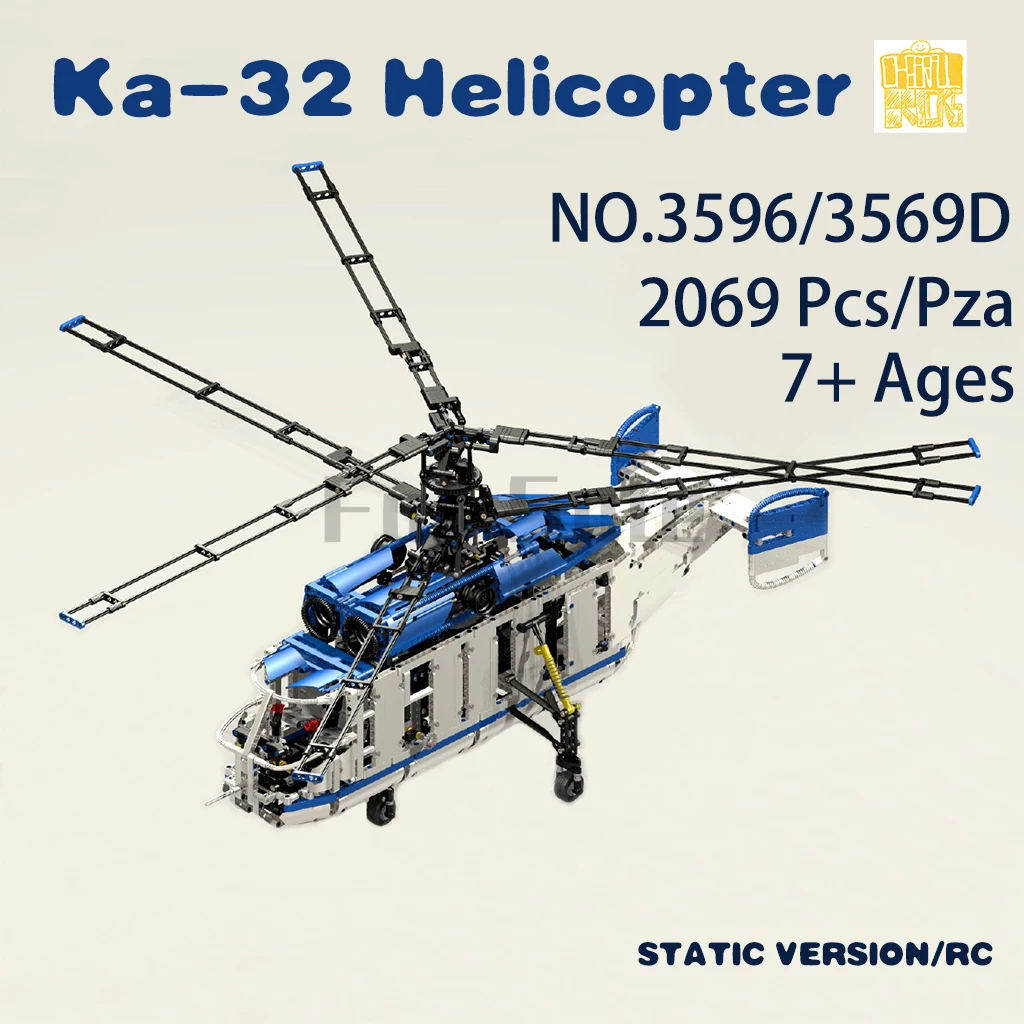 

MOC 3596 K Helicopter With PDF Drawings Building Blocks Bricks Kids DIY Toys Birthday Christmas Gifts