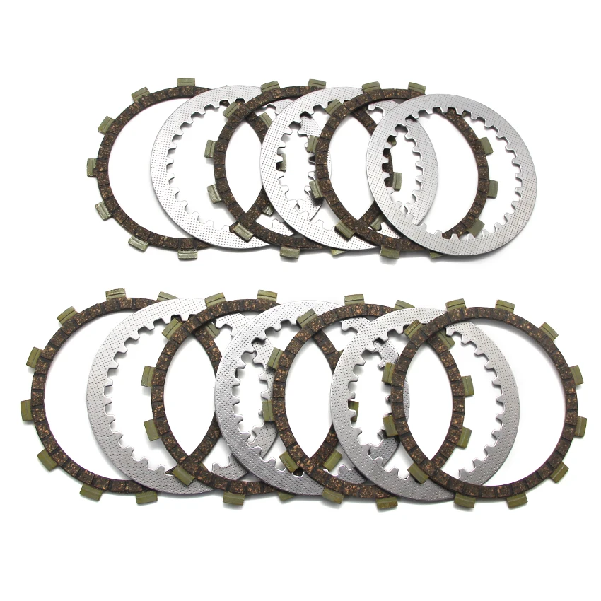 Motorcycle Friction Clutch Plates For Yamaha TT350A 3GJ TT350 BW350 Big Wheel 5Y1-16331-01 168-16325-00 3J2-16324-00 Accessories