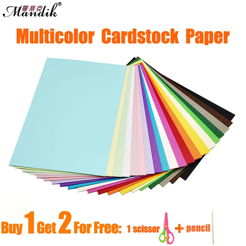 230gsm 50 Sheets Kids Paperboard Multicolor Specialty Paper Handmade Cardstock Craft Paper