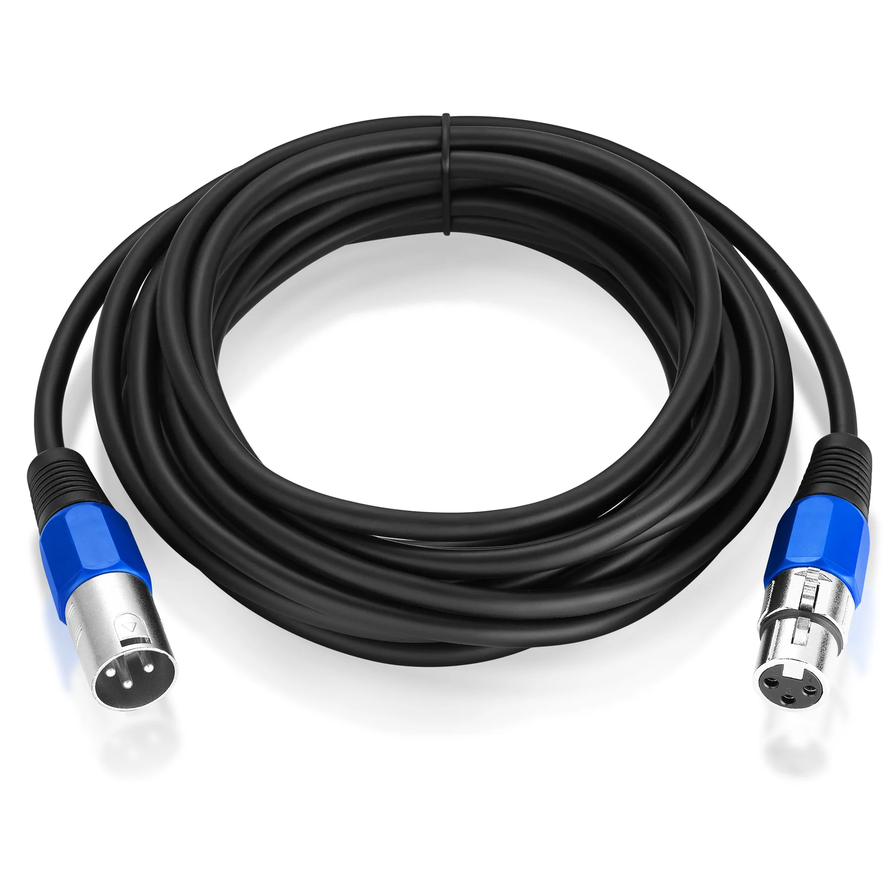 Bochara Cáp XLR Nam Đến Nữ M/F Cáp Âm Thanh Cho Micro Phối Đồng OFC 1M 1.8M 3M 5M 6M 10M 15M 20M