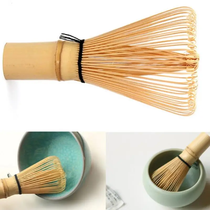 

New Coffee Tea Tools Japanese Ceremony Bamboo Chasen Green Tea Whisk for Preparing Matcha Powder LX7983