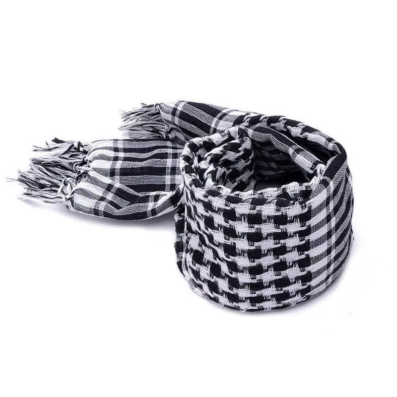 Fashion Mens Lightweight Square Outdoor Shawl Military Arab Tactical Desert Army Shemagh KeffIyeh Arafat Scarf