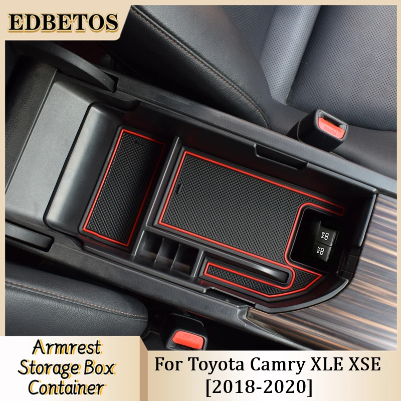 

Car Central Armrest Storage Box Storage Center Console Organizer For Toyota Camry XLE XSE 2018-2023 and Camry LE SE 2020