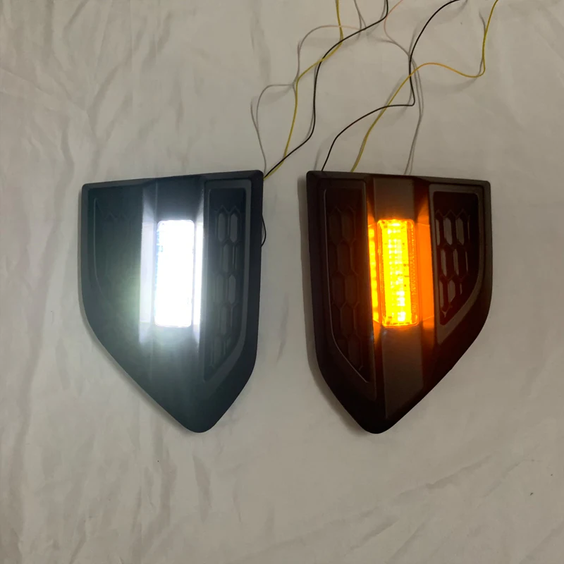 2pcs/set Car door cover LED Daytime Running Light day lights for FORD RANGER T7 T8 EVERST 2015-18 car door side lamp turn lights