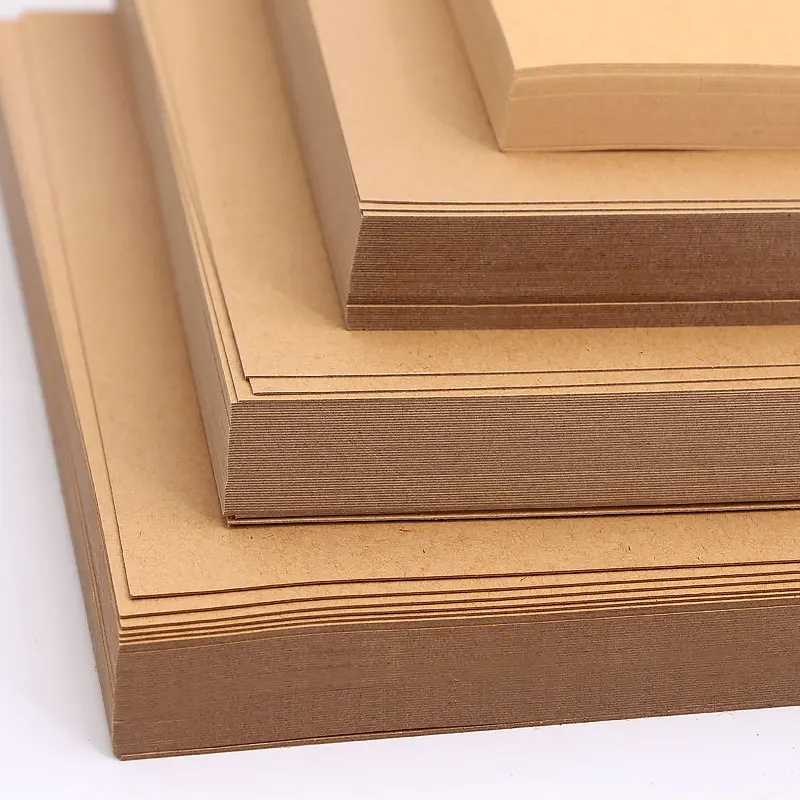 A4 Size 50 Pieces Dark Brown Paperboard Kraft Paper 180gsm